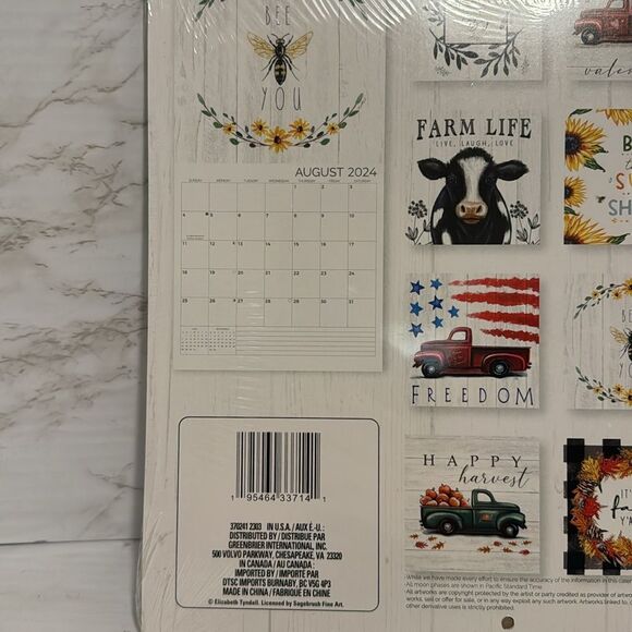 Farm life 2024 yearly calendar with farm items and sayings - Picture 7 of 7